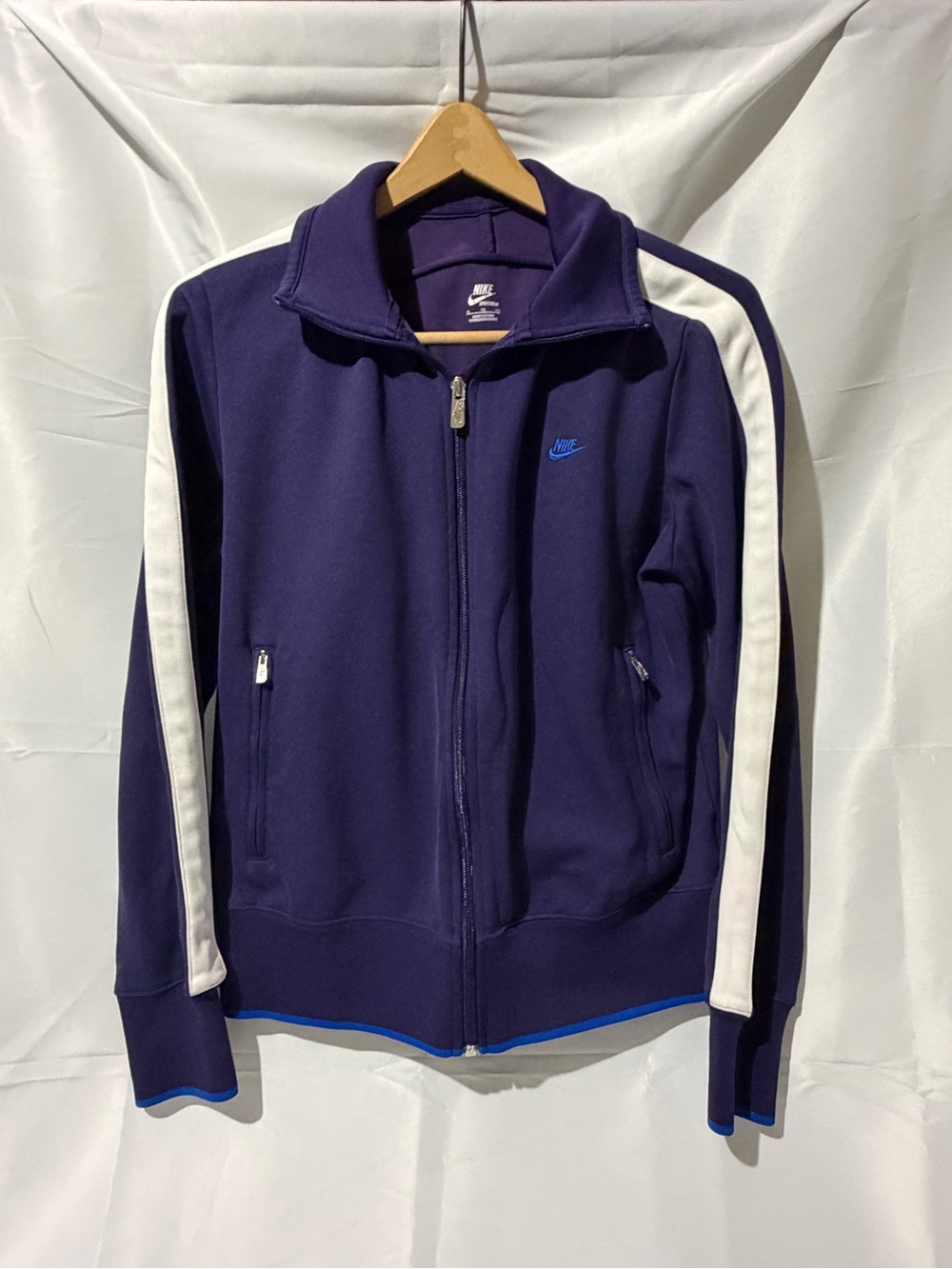 Nike Women’s Purple & White Full-Zip Track Jacket